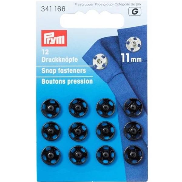 Tutto per il Cucito, Prym bottoni automatici nero 11mm vendita on line